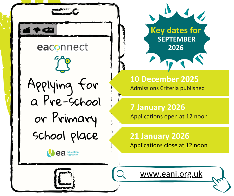 Apply for Pre School Place or Primary School Place